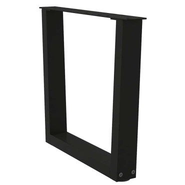 vidaXL Πόδια τραπεζαρίας σχήματος V 2 τεμ. Μαύρο 60x(42-43,3)cm