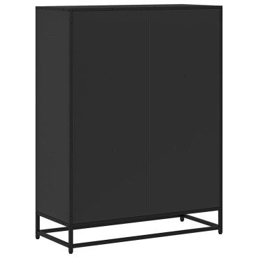 vidaXL Βιβλιοθήκη Μαύρο 80,5x35x107,5cm από Επεξεργασμένο Ξύλο 1 τεμ.