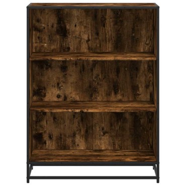 vidaXL Βιβλιοθήκη Καπνιστή Δρυς 80,5x35x107,5cm από Επεξεργασμένο Ξύλο 1 τεμ.