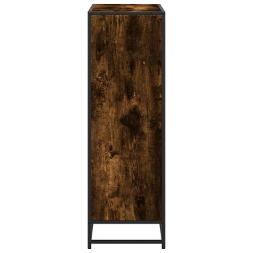 vidaXL Βιβλιοθήκη Καπνιστή Δρυς 80,5x35x107,5cm από Επεξεργασμένο Ξύλο 1 τεμ.