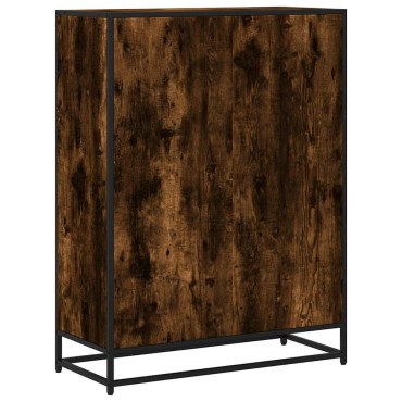 vidaXL Βιβλιοθήκη Καπνιστή Δρυς 80,5x35x107,5cm από Επεξεργασμένο Ξύλο 1 τεμ.
