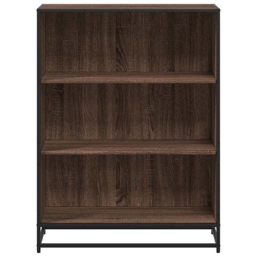 vidaXL Βιβλιοθήκη Καφέ Δρυς 80,5x35x107,5cm Επεξεργασμένο Ξύλο 1 τεμ.