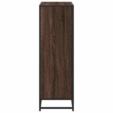 vidaXL Βιβλιοθήκη Καφέ Δρυς 80,5x35x107,5cm Επεξεργασμένο Ξύλο 1 τεμ.