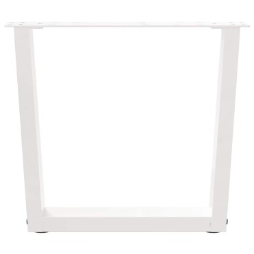 vidaXL Πόδια τραπεζαρίας σχήματος V 2 τεμ. Λευκό 60x(42-43,3)cm