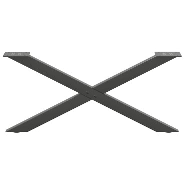 vidaXL Πόδια Τραπεζιού Σαλονιού σε Σχήμα Χ 2 τεμ. Ανθρακί 70x(30-31)cm Ατσάλι