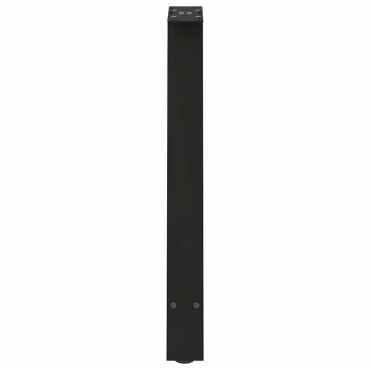 vidaXL Πόδια Τραπεζαρίας Σχήματος Α 2 τεμ. Μαύρο 50x(72-73)cm Ατσάλι