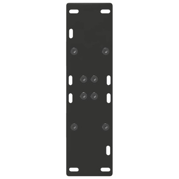 vidaXL Πόδια Τραπεζαρίας Σχήματος Α 2 τεμ. Μαύρο 50x(72-73)cm Ατσάλι