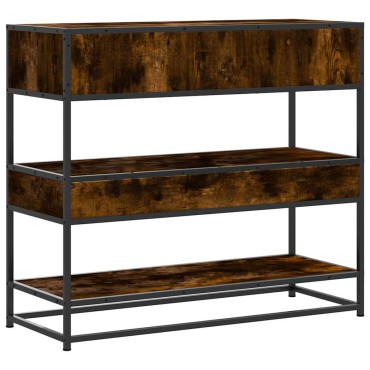 vidaXL Τραπέζι Κονσόλα Καπνιστή Δρυς 90x35x80cm Επεξεργασμένο Ξύλο 1 τεμ.