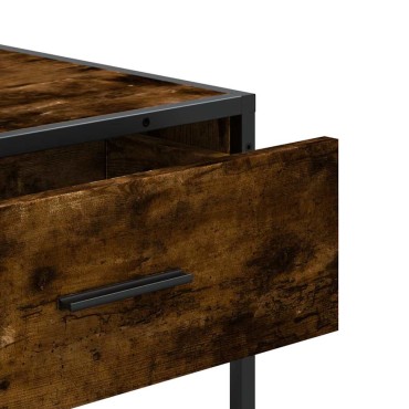 vidaXL Τραπέζι Κονσόλα Καπνιστή Δρυς 90x35x80cm Επεξεργασμένο Ξύλο 1 τεμ.