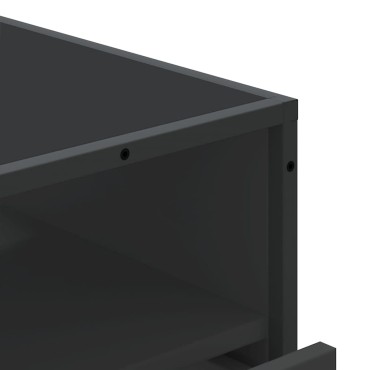 vidaXL Συρταριέρα Μαύρη 70x41x70cm από Επεξεργασμένο Ξύλο 1 τεμ.