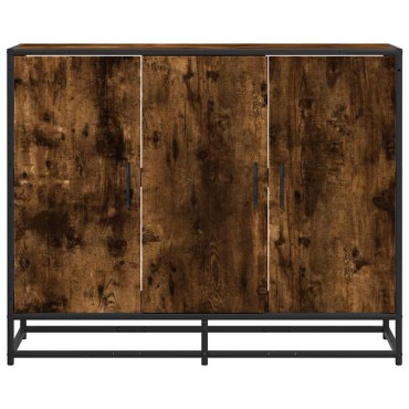 vidaXL Sideboard Καπνιστή δρυς 94x35x76cm Κατασκευασμένο ξύλο 1 τεμ.