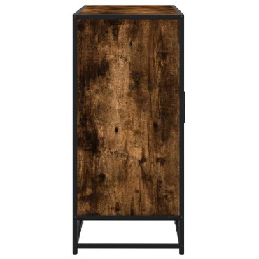 vidaXL Sideboard Καπνιστή δρυς 94x35x76cm Κατασκευασμένο ξύλο 1 τεμ.