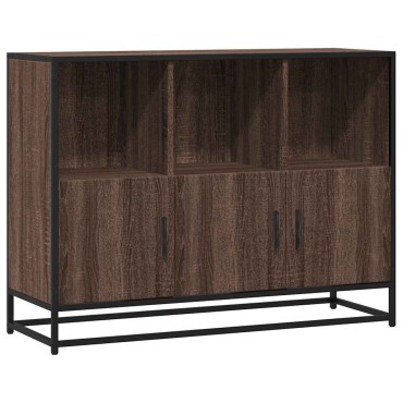 vidaXL Sideboard καφέ δρυς 100x35x76cm Κατασκευασμένο ξύλο 1 τεμ.