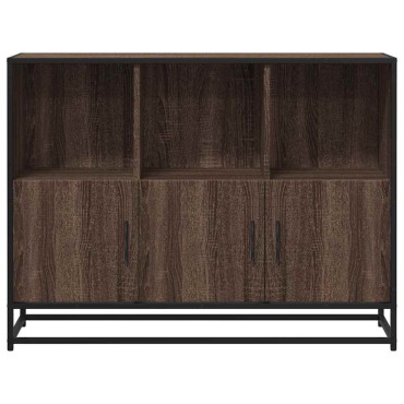 vidaXL Sideboard καφέ δρυς 100x35x76cm Κατασκευασμένο ξύλο 1 τεμ.