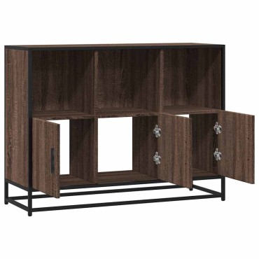 vidaXL Sideboard καφέ δρυς 100x35x76cm Κατασκευασμένο ξύλο 1 τεμ.