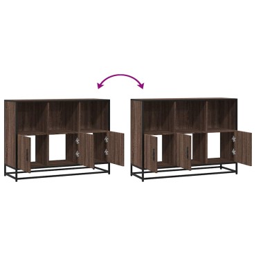 vidaXL Sideboard καφέ δρυς 100x35x76cm Κατασκευασμένο ξύλο 1 τεμ.