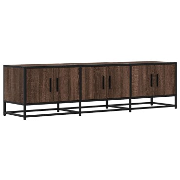 vidaXL Έπιπλο Τηλεόρασης Καφέ Δρυς 150x35x41cm Επεξ. Ξύλο/Μέταλλο