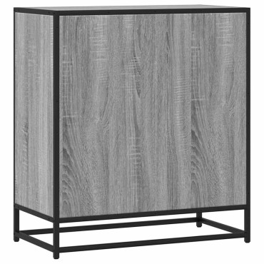 vidaXL Sideboard Grey Sonoma Κατασκευασμένο ξύλο και μέταλλο 68x35x76 cm 1 τεμ.