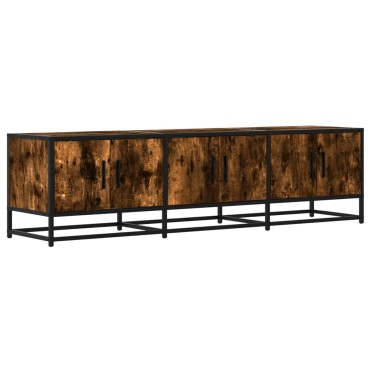 vidaXL Έπιπλο Τηλεόρασης Καπνιστή Δρυς 150x35x41cm Επεξ. Ξύλο/Μέταλλο