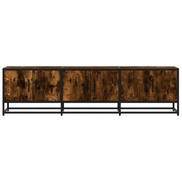 vidaXL Έπιπλο Τηλεόρασης Καπνιστή Δρυς 150x35x41cm Επεξ. Ξύλο/Μέταλλο