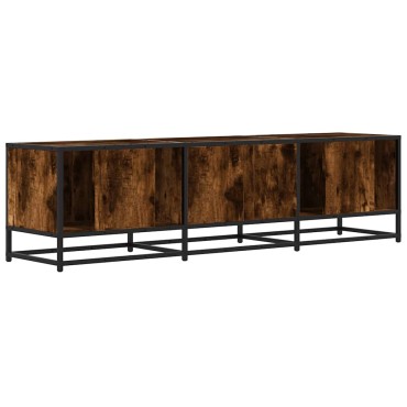 vidaXL Έπιπλο Τηλεόρασης Καπνιστή Δρυς 150x35x41cm Επεξ. Ξύλο/Μέταλλο