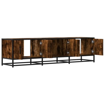 vidaXL Έπιπλο Τηλεόρασης Καπνιστή Δρυς 150x35x41cm Επεξ. Ξύλο/Μέταλλο