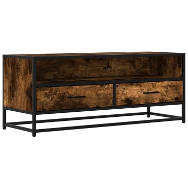 ντουλάπι τηλεόρασης vidaXL Καπνιστή δρυς 100x34,5x40cm