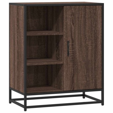 vidaXL Sideboard καφέ δρυς 62x35x76cm Ξύλο μηχανής 1 τεμ.