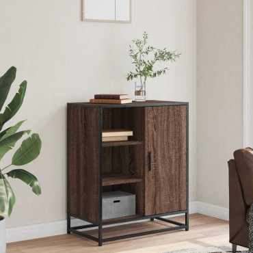 vidaXL Sideboard καφέ δρυς 62x35x76cm Ξύλο μηχανής 1 τεμ.
