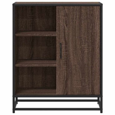 vidaXL Sideboard καφέ δρυς 62x35x76cm Ξύλο μηχανής 1 τεμ.