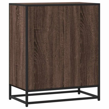 vidaXL Sideboard καφέ δρυς 62x35x76cm Ξύλο μηχανής 1 τεμ.