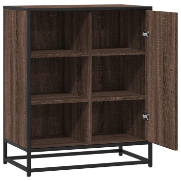 vidaXL Sideboard καφέ δρυς 62x35x76cm Ξύλο μηχανής 1 τεμ.