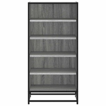 Ράφι παπουτσιών vidaXL Γκρι Sonoma 48x38x97,5cm Κατασκευασμένο ξύλο