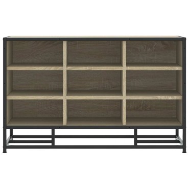 Πάγκος παπουτσιών vidaXL Sonoma Oak 84x40x53,5cm