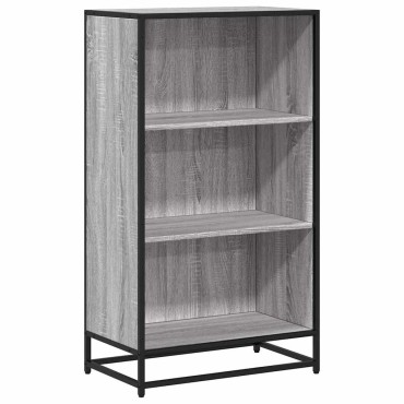 vidaXL Ντουλάπι βιβλίων Γκρι Sonoma 60x35x107,5cm Κατασκευασμένο ξύλο 1 τεμ.