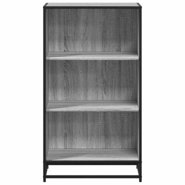 vidaXL Ντουλάπι βιβλίων Γκρι Sonoma 60x35x107,5cm Κατασκευασμένο ξύλο 1 τεμ.