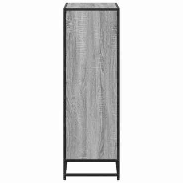 vidaXL Ντουλάπι βιβλίων Γκρι Sonoma 60x35x107,5cm Κατασκευασμένο ξύλο 1 τεμ.
