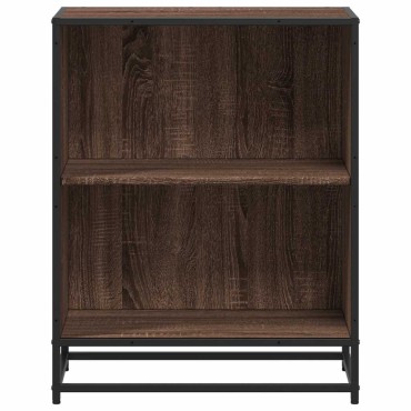 vidaXL Ντουλάπι βιβλίων καφέ δρυς 60x35x76cm Ξύλινο μηχανουργικό ξύλο 1 τεμ.