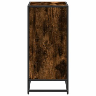 vidaXL Ντουλάπι βιβλίων καπνιστή δρυς 60x35x76cm Κατασκευασμένο ξύλο 1 τεμ.
