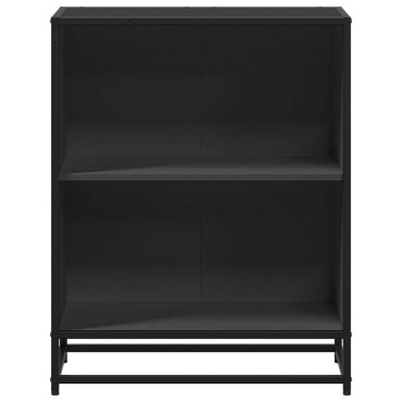 ντουλάπι βιβλίων vidaXL Μαύρο 60x35x76cm Κατασκευασμένο ξύλο