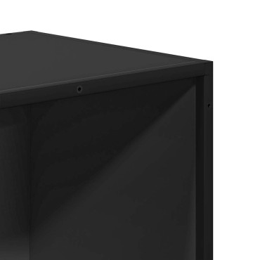 ντουλάπι βιβλίων vidaXL Μαύρο 60x35x76cm Κατασκευασμένο ξύλο