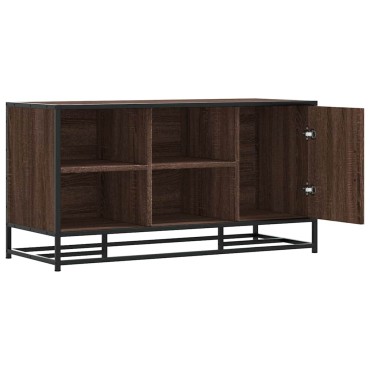 vidaXL Πάγκος παπουτσιών καφέ δρυς 100x40x53,5cm 1 τεμ.