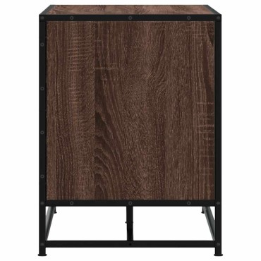 vidaXL Πάγκος παπουτσιών καφέ δρυς 100x40x53,5cm 1 τεμ.