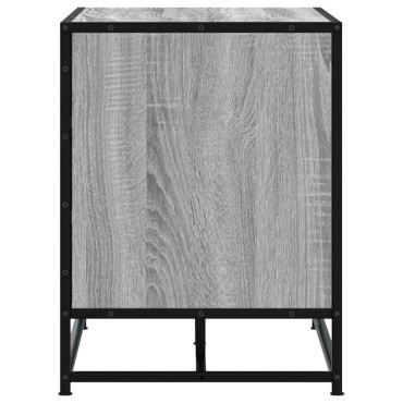 Πάγκος παπουτσιών vidaXL Γκρι Sonoma 84x40x53,5cm