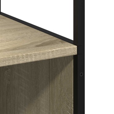 vidaXL Ντουλάπι μπάνιου Sonoma Oak 35x37,5x166cm Κατασκευασμένο ξύλο