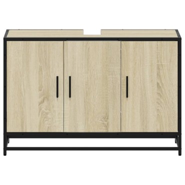 vidaXL Ντουλάπι νιπτήρα μπάνιου Sonoma Oak 90x33x60cm