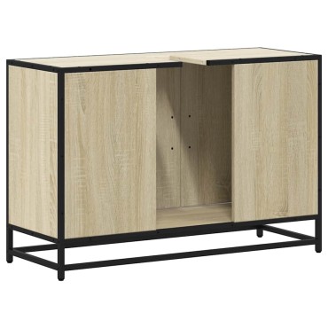 vidaXL Ντουλάπι νιπτήρα μπάνιου Sonoma Oak 90x33x60cm