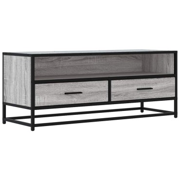 ντουλάπι τηλεόρασης vidaXL Γκρι Sonoma 100x34,5x40cm