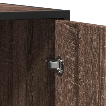 vidaXL Sideboard καφέ δρυς 92x35x76cm Ξύλινο μηχανουργικό ξύλο 1 τεμ.