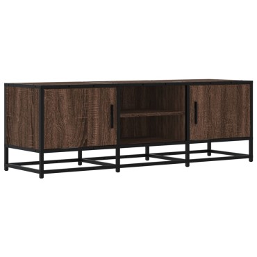 vidaXL Έπιπλο Τηλεόρασης Καφέ Δρυς 120x35x41cm Επεξ. Ξύλο/Μέταλλο